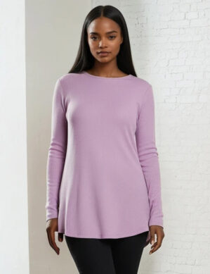 Women’s Soft 3/4 Sleeve Open-Back Adaptive Top