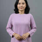 Women’s Soft 3/4 Sleeve Open-Back Adaptive Top