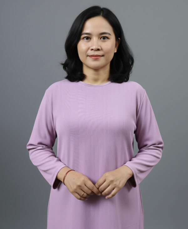 Women’s Soft 3/4 Sleeve Open-Back Adaptive Top