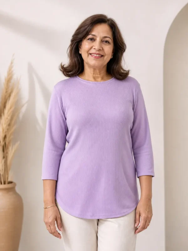 Women’s Soft 3:4 Sleeve Open-Back Adaptive Top Women’s Soft 3/4 Sleeve Open-Back Adaptive Top