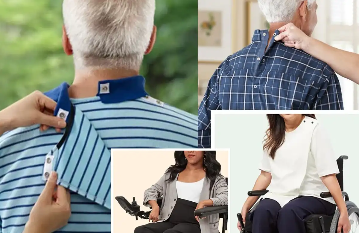 Comfortable and stylish senior self-care and adaptive clothing