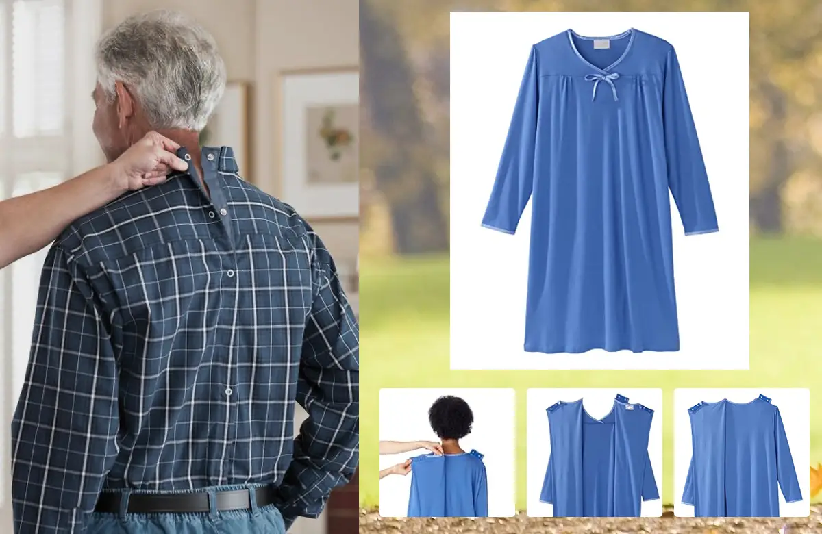 The Perfect Choice for Shoulder Recovery and Post-Surgery Ease: Adaptive Open-Back Shirts