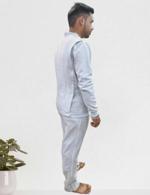 Men’s Adaptive Easy Access Fleece Tracksuit Men's Adaptive Easy Access Fleece Tracksuit Side Zip-Pants and Open-Back Sweatshirt - wearly.in