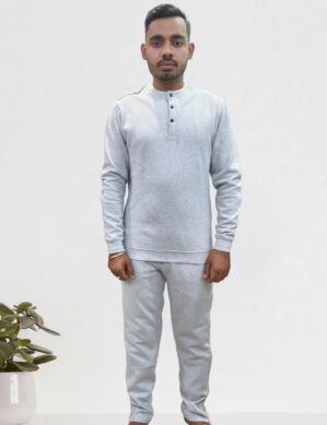 Men's Adaptive Easy Access Fleece Tracksuit Side Zip-Pants and Open-Back Sweatshirt - wearly.in