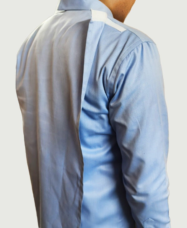 Men’s Open Back Adaptive Shirt with Velcro Closure