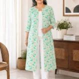 Adaptive Front Open Velcro Closure Kurti for Women: Easy Dressing, Comfort & Independence for Elderly Women