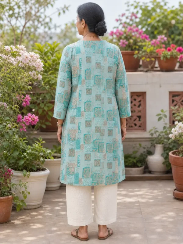 Front Open Adaptive Kurti for Women | Velcro Closure Easy Dressing Wear-01 Front Open Adaptive Kurti for Women | Velcro Closure Easy Dressing Wear-01