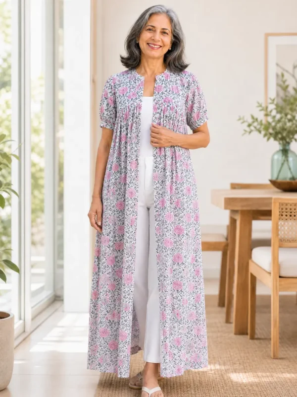 Front-Open-Gown-for-Women-Bedridden-Patient-Clothing-for-Hospital-Home-Use-by-wearly Front Open Gown for Women – Bedridden Patient Clothing for Hospital & Home Use