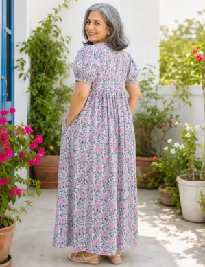 Front Open Gown for Women – Bedridden Patient Clothing for Hospital & Home Use