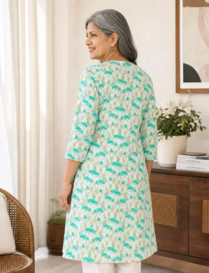 Women Adaptive Kurti with front Velcro Closure Easy On, No Buttons