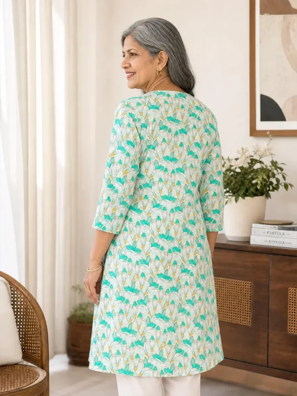 Women Adaptive Kurti with front Velcro Closure Easy On, No Buttons