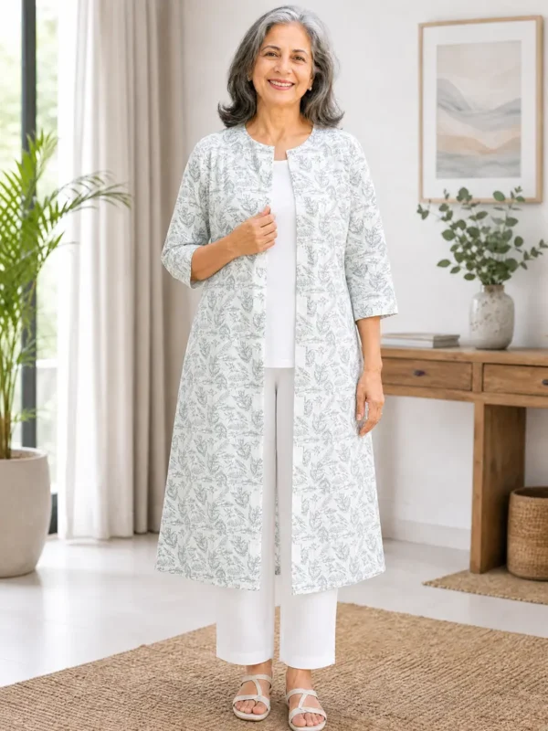 Comfortable Adaptive Kurti for Elderly Women