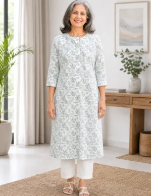 Comfortable Adaptive Kurti for Elderly Women