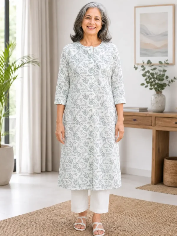 Comfortable Adaptive Kurti for Elderly Women