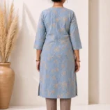 Adaptive Front Open Velcro Kurti for Elderly Women