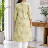 Front Open Cotton Adaptive Kurti for Patient Care | Easy Velcro Closure for Women