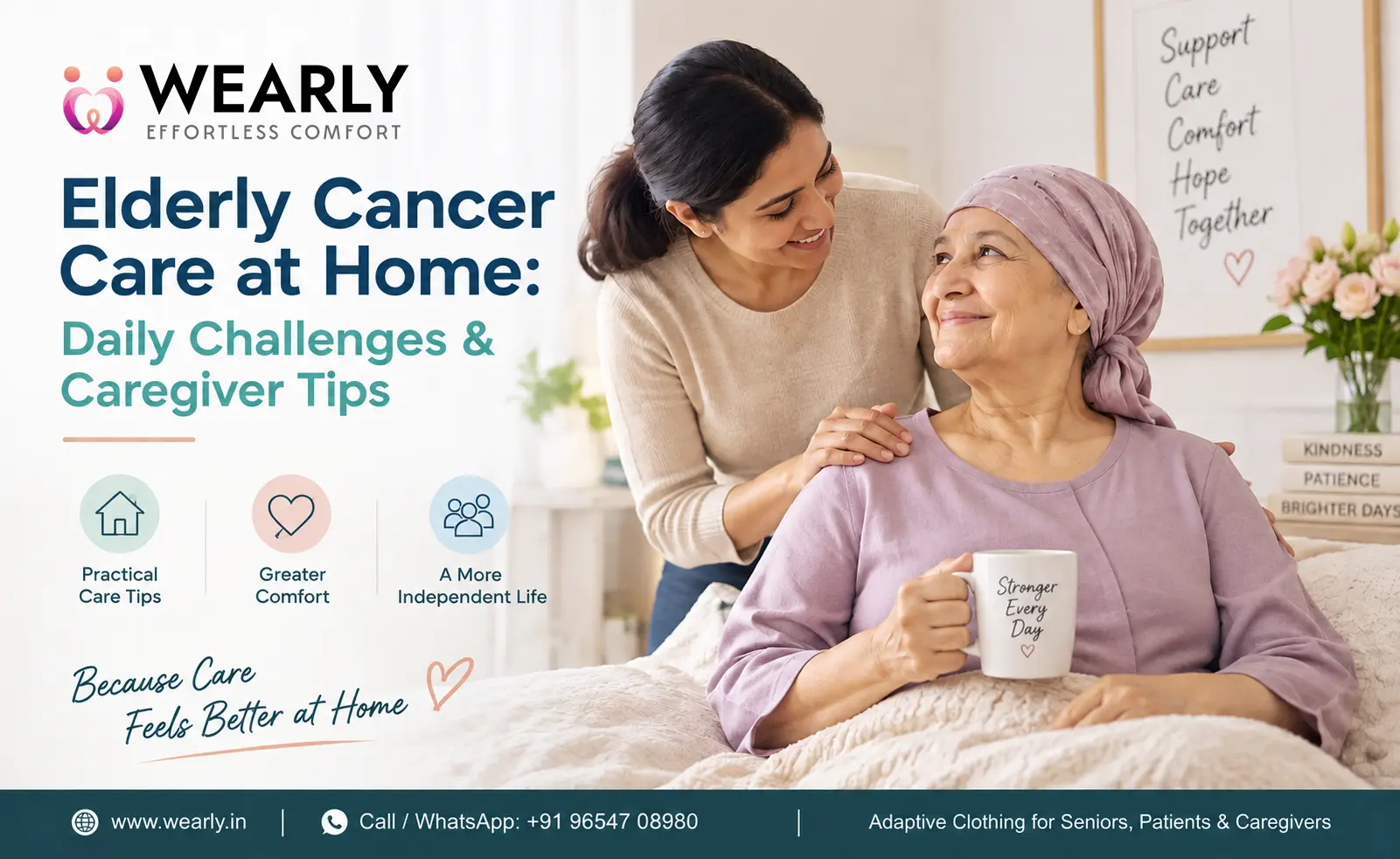 Wearly : Elderly Cancer Care at Home: Daily Challenges & Caregiver Tips
