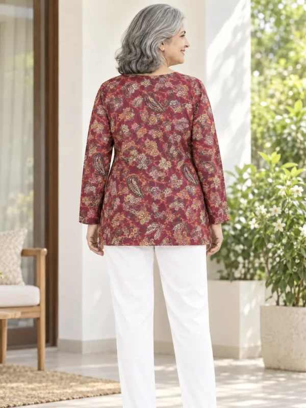 Front Open Velcro Adaptive Winter Top for Seniors-01 Wearly: Front Open Velcro Adaptive Winter Top for Seniors