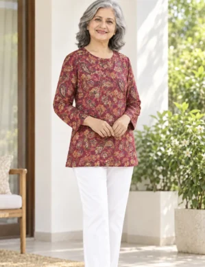 Front Open Velcro Adaptive Winter Top for Seniors