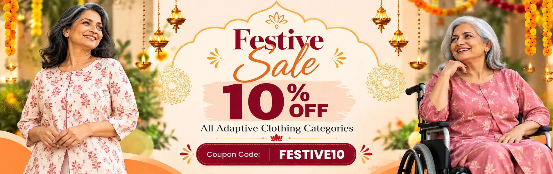 Festive Sale Adaptive Clothing for Seniors in India